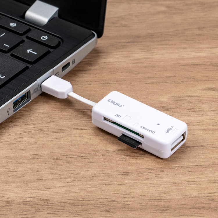 変換アダプタ付 USB2Type-CSDカードRW／ホワイト CRW-CSD90W　(tm)の商品画像9枚目