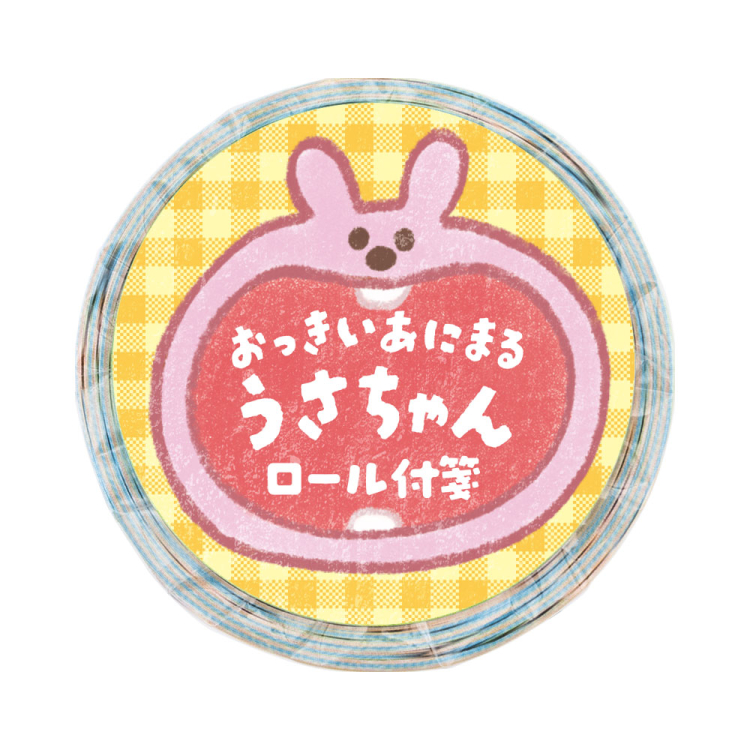ナカバヤシ ロール付箋 24ミリ幅 75枚/うさちゃん RFST24-A5