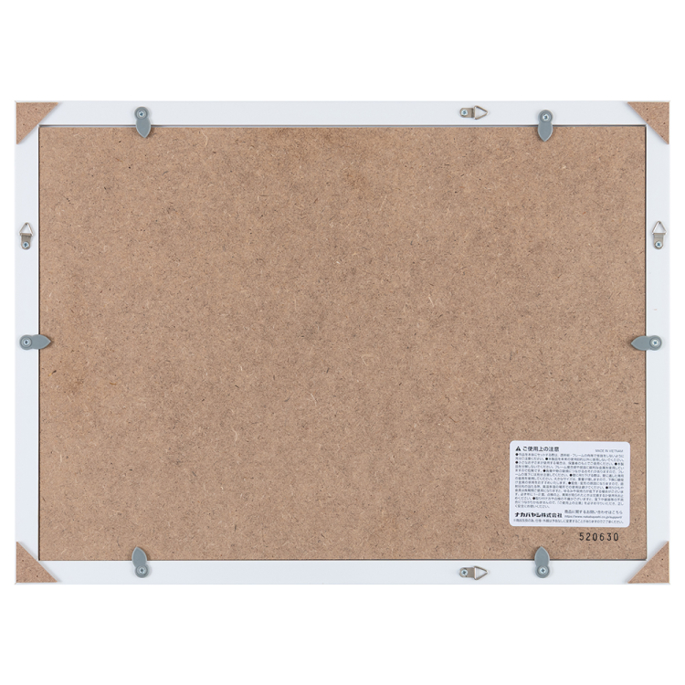 ナカバヤシ 画用紙フレーム/樹脂製/八ツ切/ホワイト F-GP-103-Wの商品画像2枚目