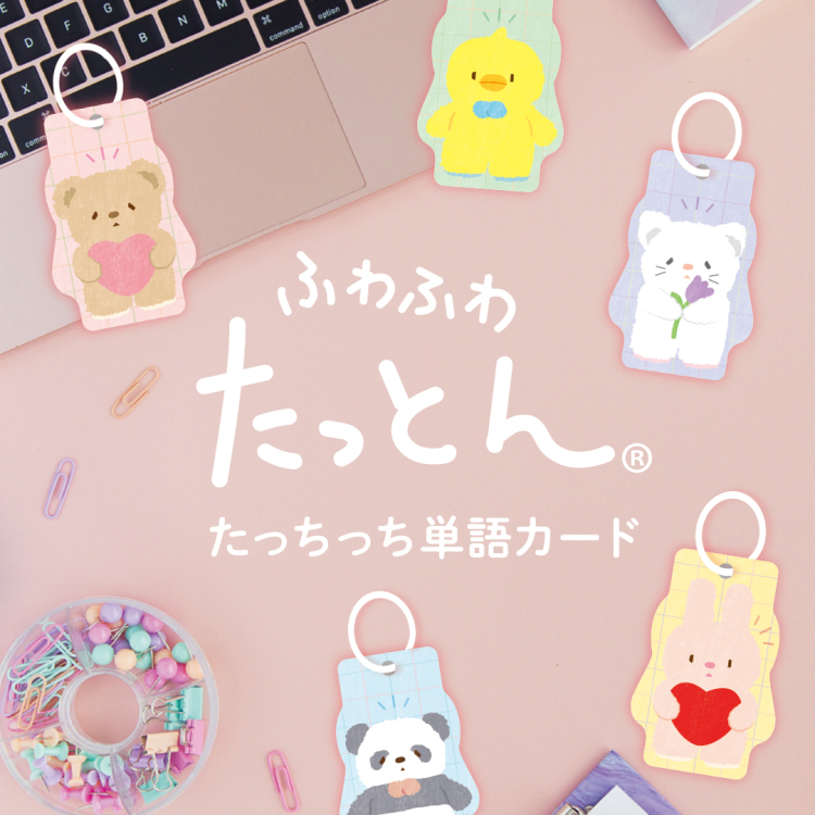 ナカバヤシ ふわふわたっとん単語カード/ぱんだ NT-108-4の商品画像3枚目