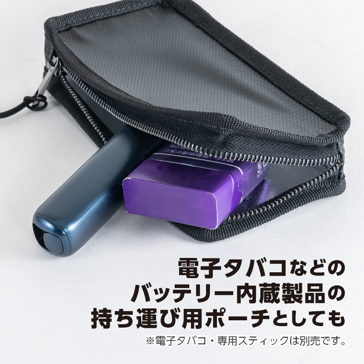 ナカバヤシ　耐火バッテリーポーチ　ケーブルホール付き　Mサイズ　CBT-03BK　(tm)の商品画像7枚目