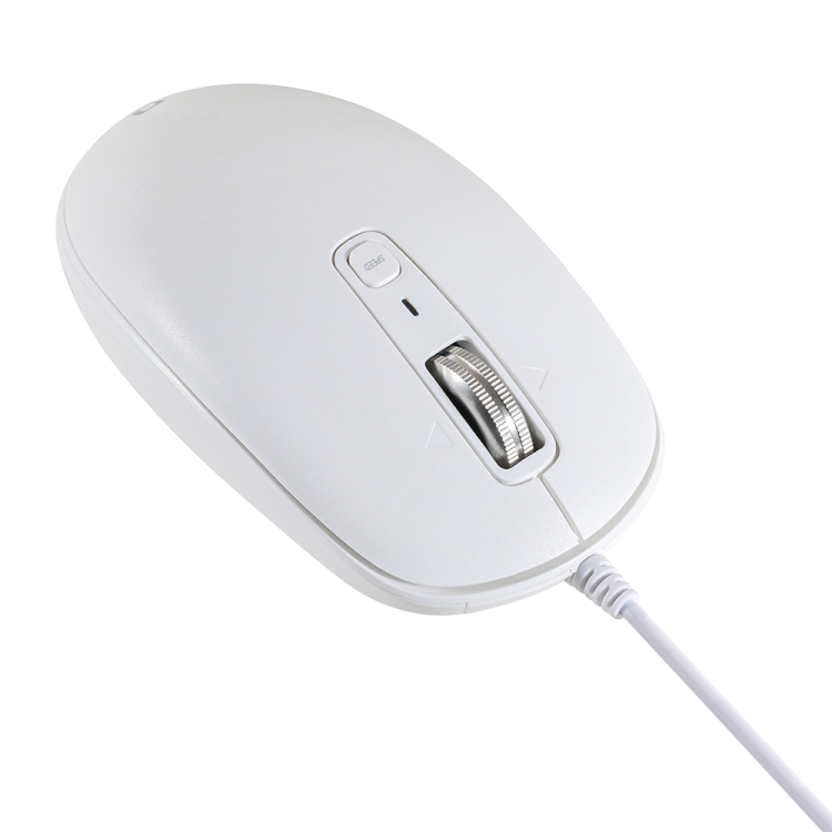 ナカバヤシ 【感動ホイールマウス】有線静音5ボタンBlueLEDマウス/ホワイト MUS-UKF269W (tm)の商品画像11枚目
