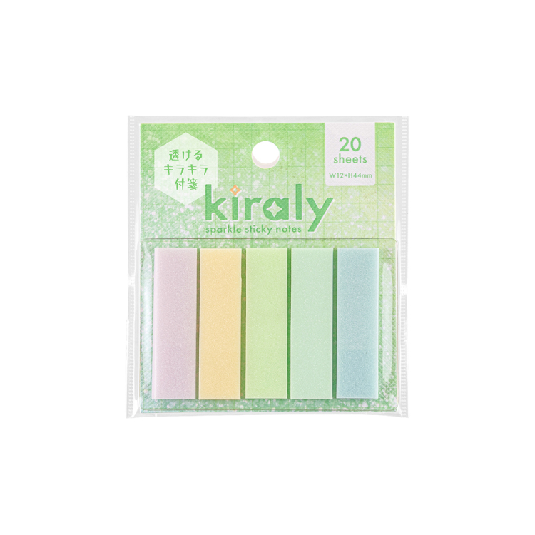ナカバヤシ kiraly キラリー/透明付箋/ミックス3 FST-008-M3の商品画像1枚目