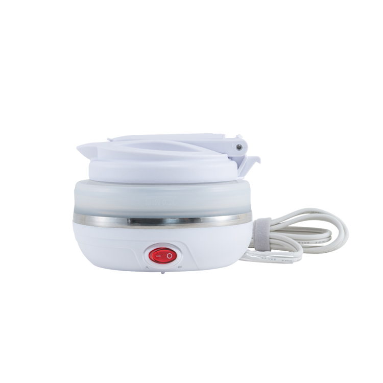 ナカバヤシ 折りたためる電気ケトル 転倒湯漏れ防止 600ml/白 MBE-TK06W (tm)の商品画像2枚目