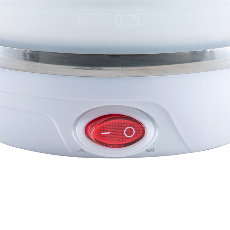 ナカバヤシ 折りたためる電気ケトル 転倒湯漏れ防止 600ml/白 MBE-TK06W (tm)の商品画像5枚目