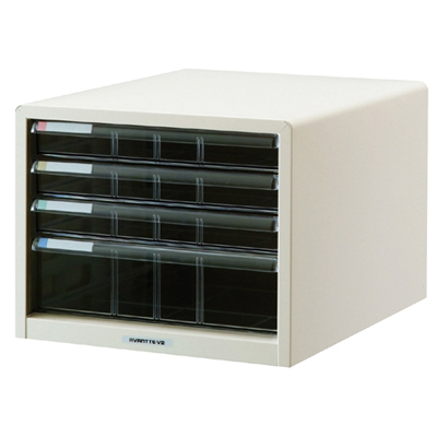 ナカバヤシ アバンテV2 レターケース B4 浅3・深1段 BL-44 シロ