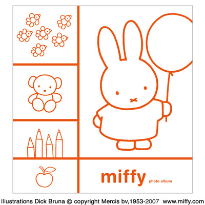 ナカバヤシ ディック・ブルーナ ミッフィー 100年台紙フエルアルバム L アH-LD-103-R レッド