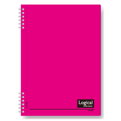 ナカバヤシ スイング・ロジカルノート/Wリング B5 A罫 PP表紙 ピンク NW-B506-P