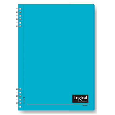 ナカバヤシ スイング・ロジカルノート/Wリング B5 A罫 PP表紙 スカイブルー NW-B506-SB