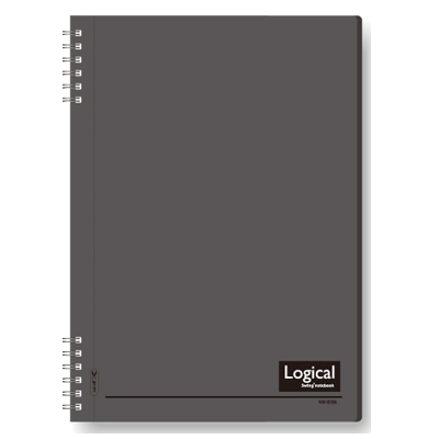ナカバヤシ スイング・ロジカルノート/Wリング B5 A罫 PP表紙 ブラック NW-B506-D