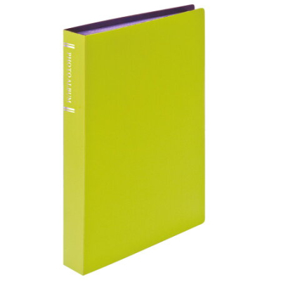 ナカバヤシ 超透明ポケットアルバム/L判168枚収納 CTPL-160-LG/N ライトグリーン