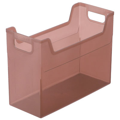 ナカバヤシ かたづけベスト キャパティE4 ファイルボックス FB-E4-CSN クリアブラウン