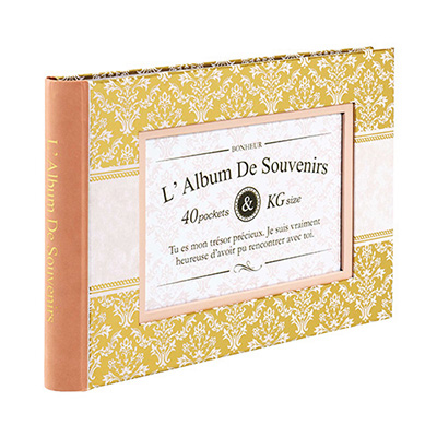 ナカバヤシ ウィンドウカバーアルバム　KG判1段40枚　エレガント ア-FTPW-104-P ピンク