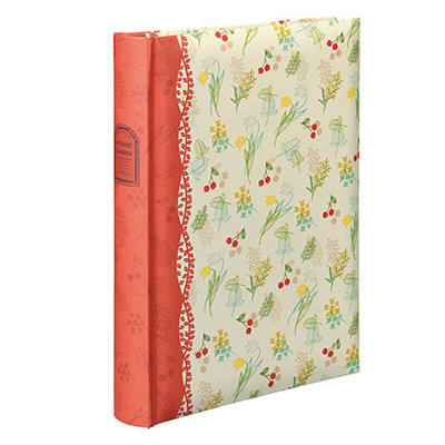 ナカバヤシ 背丸ポケットアルバム・L判3段(240枚収納) ボタニックガーデン BPL-240-6-R レッド