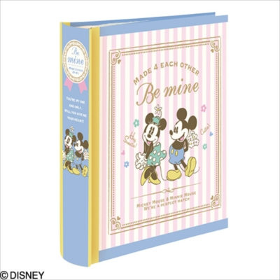 ナカバヤシ ディズニーキャラクター 背丸ブック式・L判2段(160枚収納) ア-BPL-1601-1 ミッキー&ミニー フォトアルバム 写真 大容量【Disneyzone】