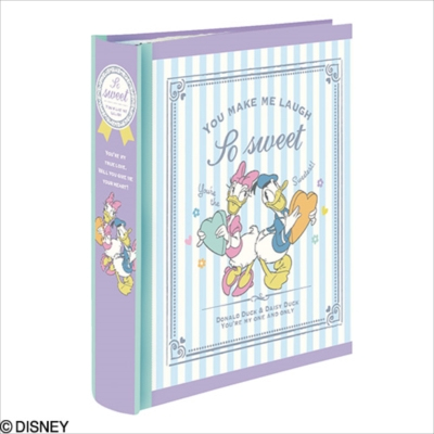 ナカバヤシ ディズニーキャラクター 背丸ブック式・L判2段(160枚収納) ア-BPL-1601-2 ドナルド&デイジー フォトアルバム 写真 大容量【Disneyzone】