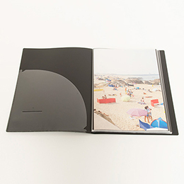 ナカバヤシ プロフォリオ ポケットアルバム / A4判 24ポケット(48枚収納) ブラック IA-12-A4N