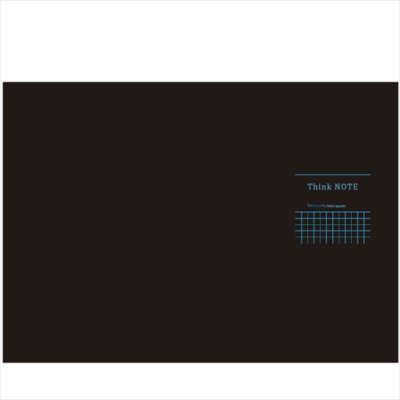 ナカバヤシ ロジカル・シンクノート・A3サイズ・ヨコ 天ノリタイプ 方眼5mmブラック・ブルー罫 RP-A301-DB