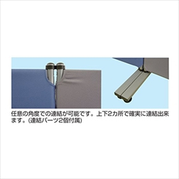ナカバヤシ 簡易パーティション 高さ1200mm ブルー PTS-1280B (tm)