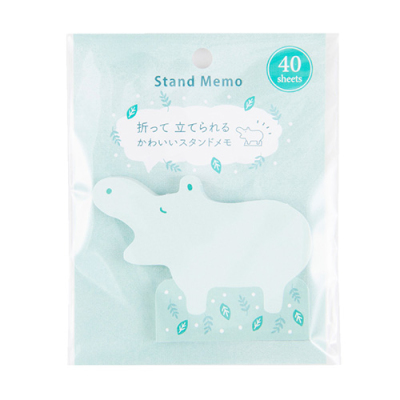 ナカバヤシ ヒポポシリーズ スタンドメモ グリーン HPP-MP-G