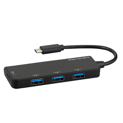 ナカバヤシ USB3.2Gen1　Type-C 4ポート変換ハブ／ブラック UH-C3404BK　(tm)　
