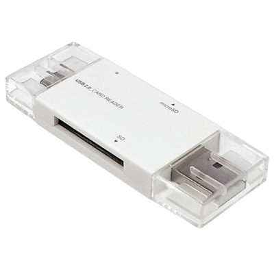 ナカバヤシ USB3.2Gen1マルチカードリーダー・ライター／ホワイト CRW-DCSD88W　(tm)　
