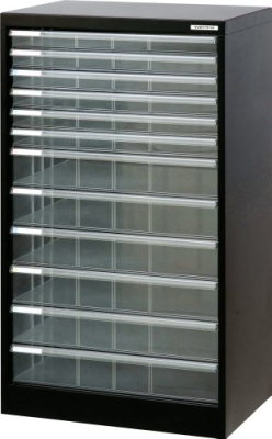 ナカバヤシ アバンテV2 フロアケース A3 浅6段・深6段 A3F-12 クロ