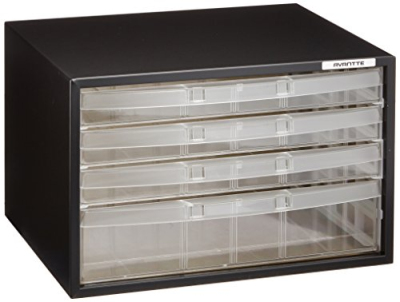 ナカバヤシ アバンテケースA4 横型 4段 AL-W4-D黒