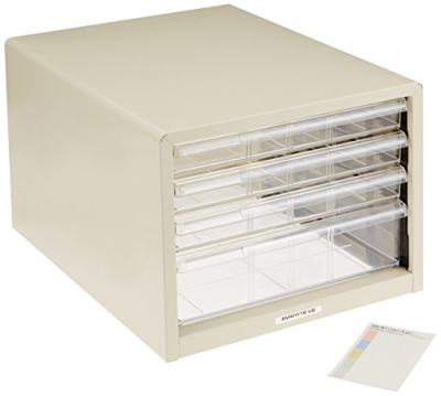 ナカバヤシ アバンテV2 レターケース B4 浅3・深1段 BL-44 シロ