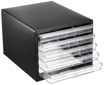 ナカバヤシ アバンテV2 レターケース B4 浅5段 BL-55 クロ