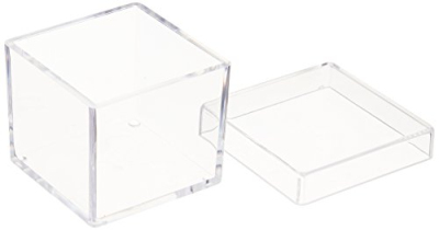 ナカバヤシ キャパティ ソリッド スクエア/フタ付タイプ CSD-BK1 クリア