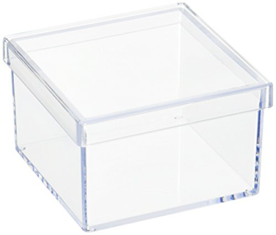 ナカバヤシ キャパティ ソリッド スクエア/フタ付タイプ CSD-BK4 クリア