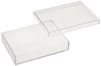 ナカバヤシ キャパティ ソリッド Lスクエア/フタ付タイプ CSD-BR3A クリア