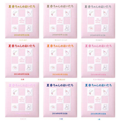 ＼アルバムづくり応援キャンペーン中!／ 【★刺繍名入れ代込】ナカバヤシ フエルアルバム 誕生用　マイメモリアル　アH-LB-652-P　ピンク