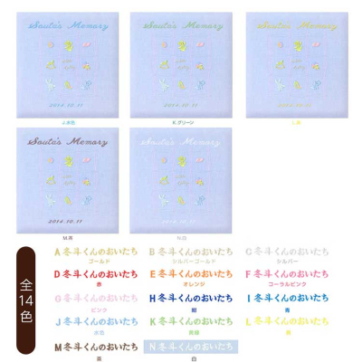 ＼アルバムづくり応援キャンペーン中!／ 【★刺繍名入れ代込】【ナカバヤシ WEB限定品】フエルアルバム 名作コレクション ナイスベビー IT-LB-02-B ブルー