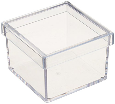 ナカバヤシ キャパティ ソリッド スクエア/フタ付タイプ CSD-BK2 クリア