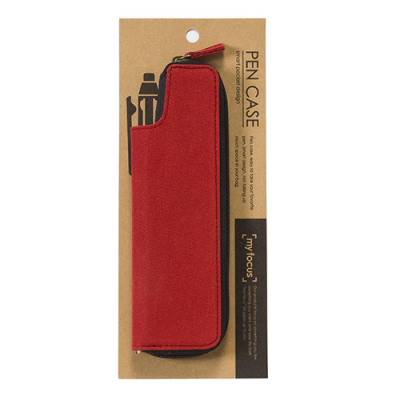 ナカバヤシ my focus（マイフォーカス）/ペンケース ポリキャンバスモデル/レッド MY-PCN-002R