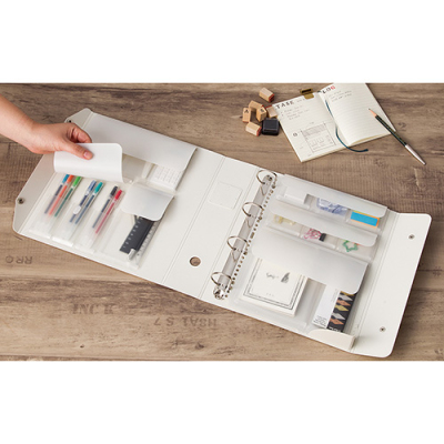 ナカバヤシ くらしのファイル A4 文具 CLAF-A42W ホワイト