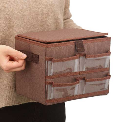 ナカバヤシ 健康サポートボックス/ブラウン IF-3041BR