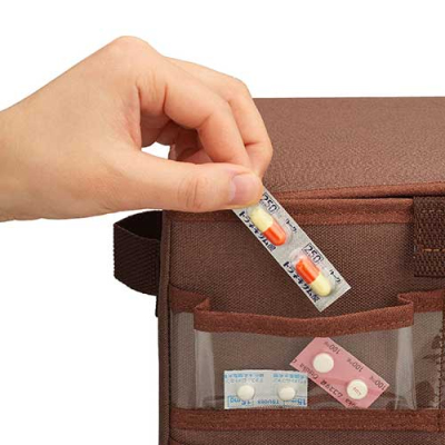 ナカバヤシ 健康サポートボックス/ブラウン IF-3041BR