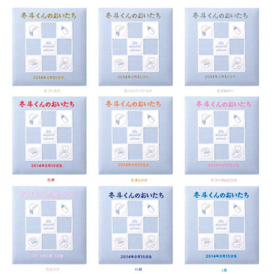 ＼アルバムづくり応援キャンペーン中!/ 【★刺繍名入れ代込】ナカバヤシ フエルアルバム 誕生用　マイメモリアル　アH-LB-652-B　ブルー