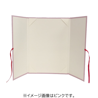 ナカバヤシ　証書ファイル観音開きリボン付きＡ４ブルー　FSK-A4B