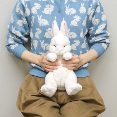 サンレモン　ひざうさぎ すやすや WH