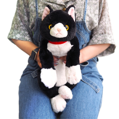 サンレモン ひざねこ　ぬいぐるみ(M)　 ハチワレ