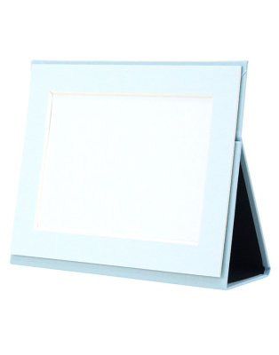 万丈　ポータブルフォトフレーム　2L判ヨコ　ライトブルー