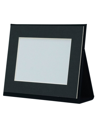 万丈　ポータブルフォトフレーム　L判ヨコ　ブラック