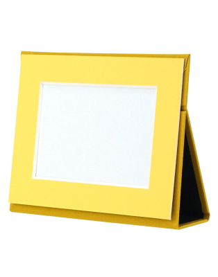 万丈　ポータブルフォトフレーム　L判ヨコ　マスタード
