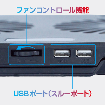 ナカバヤシ ノートPCクーラー 2WAY2FANスタンダード/クロ NSF-09BK (tm)