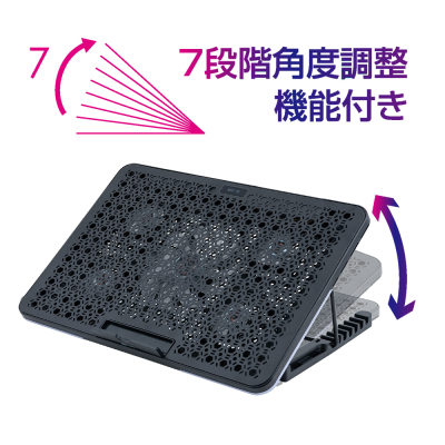 ナカバヤシ ノートPCクーラー 2WAY5FANスタンダード/クロ NSF-10BK (tm)