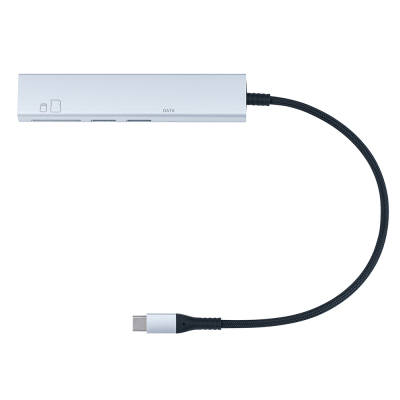 ナカバヤシ USB3G1Type-C3Pアルミコンボハブ/シルバー COM-C3SD143SL (tm)